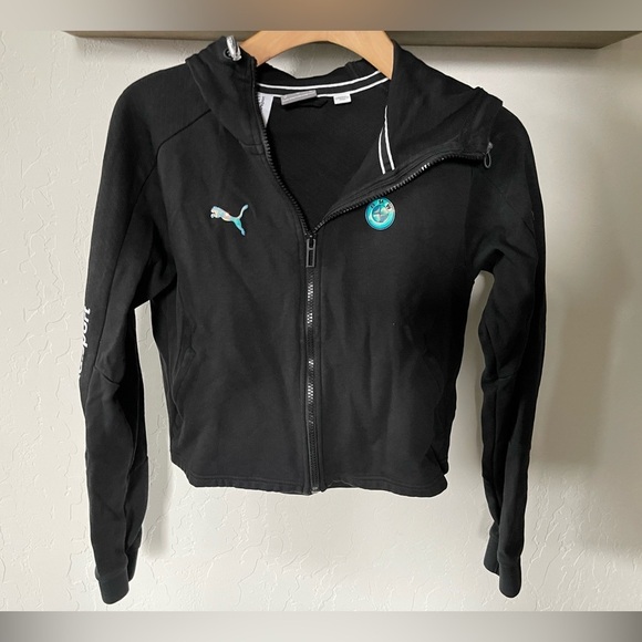 BMW M Motorsport Women’s Sweat Jacket Collab  Puma•••Black Zip Hoodie,  XS - Picture 13 of 13